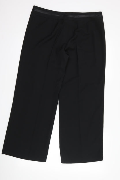 Mosaic Womens Black   Trousers  Size 16 L30 in