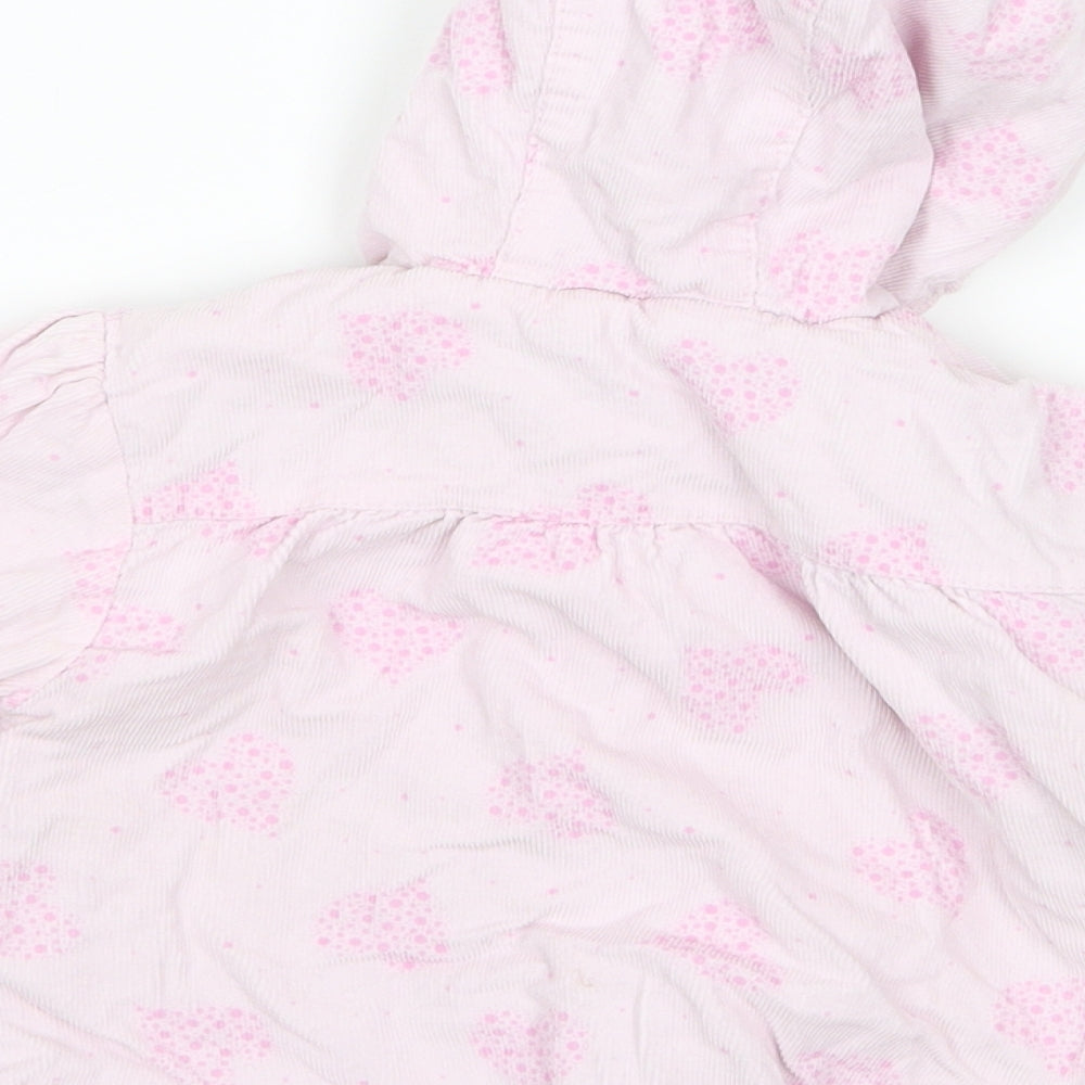 Pitter Patter Girls Pink   Jacket  Size 6-9 Months  - Love heart print