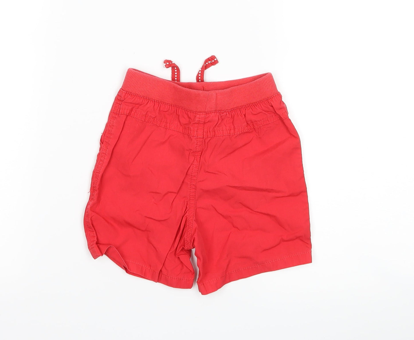 F&F Girls Red   Cargo Trousers Size 9-12 Months