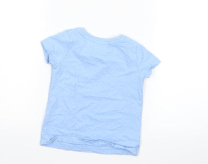 Nutmeg Girls Blue   Basic T-Shirt Size 2-3 Years  - nana loves me