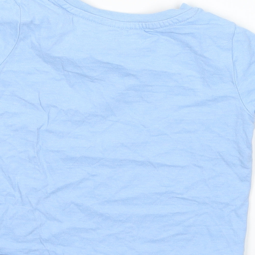 Nutmeg Girls Blue   Basic T-Shirt Size 2-3 Years  - nana loves me