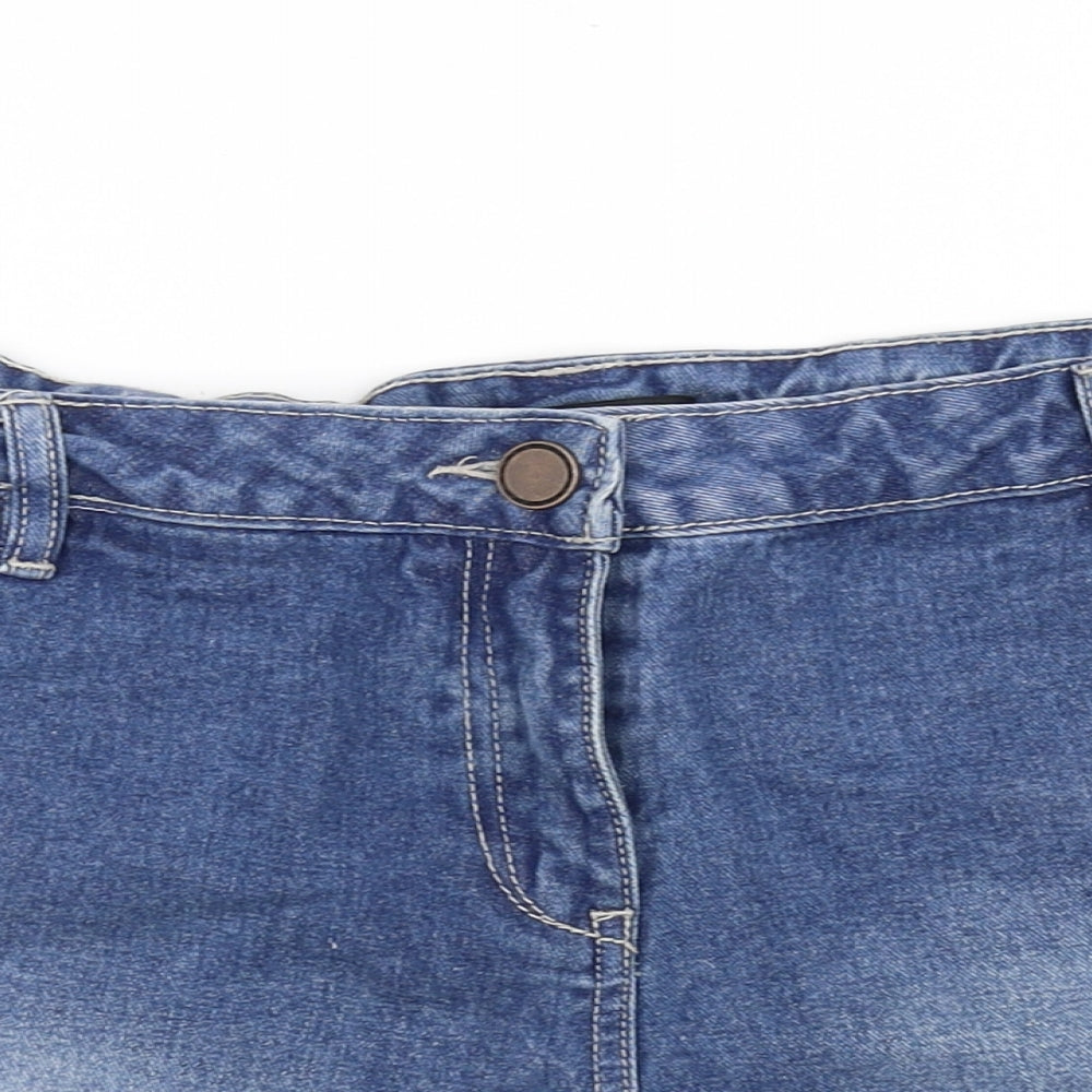 George Womens Blue   Hot Pants Shorts Size 20 - tapestry