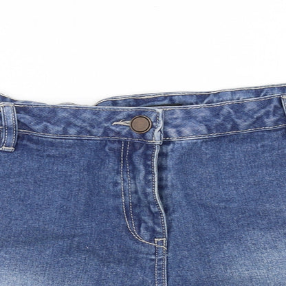 George Womens Blue   Hot Pants Shorts Size 20 - tapestry