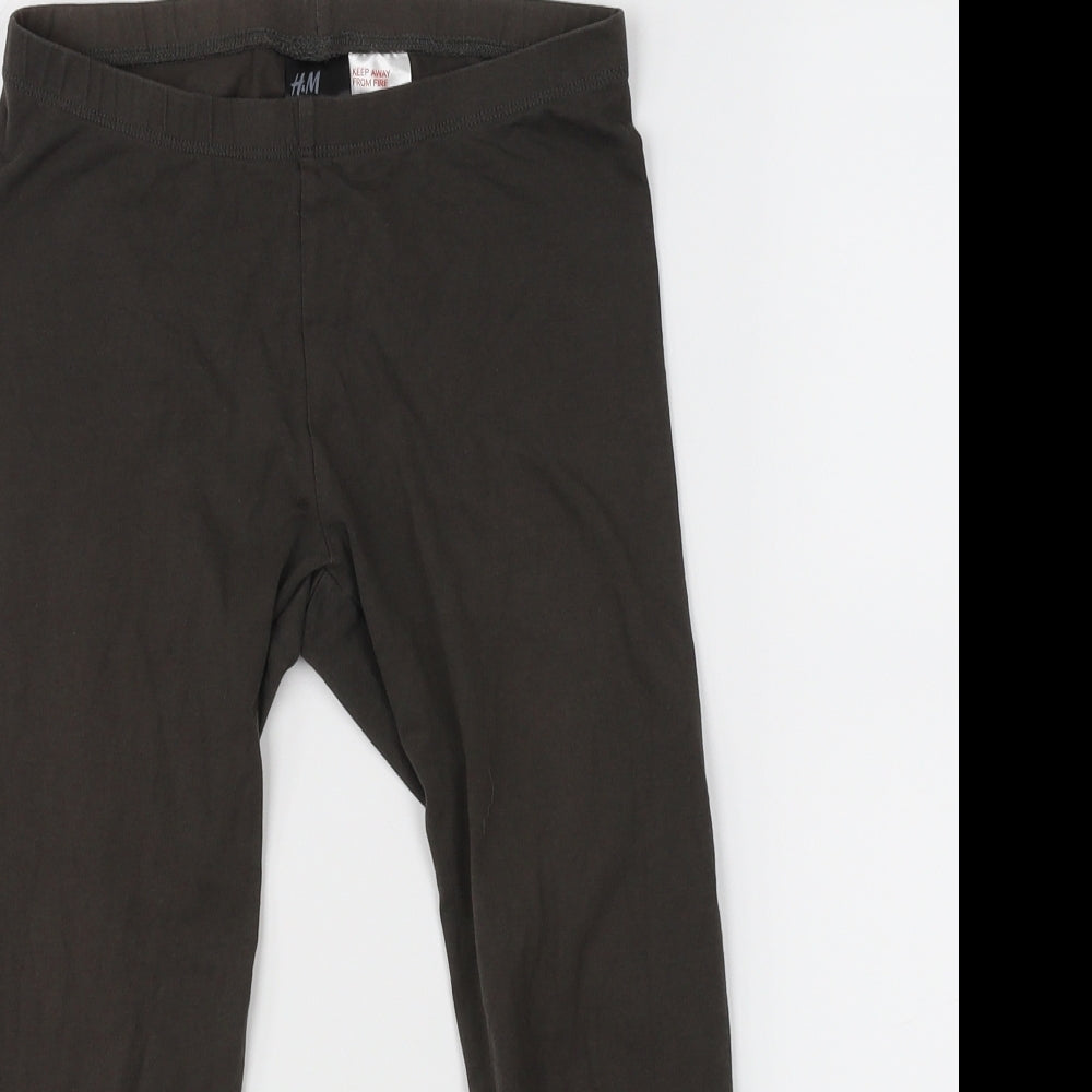 H&M Girls Grey   Cropped Trousers Size 11-12 Years