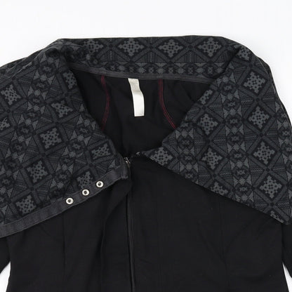 Kyodan Womens Black Geometric  Jacket  Size M