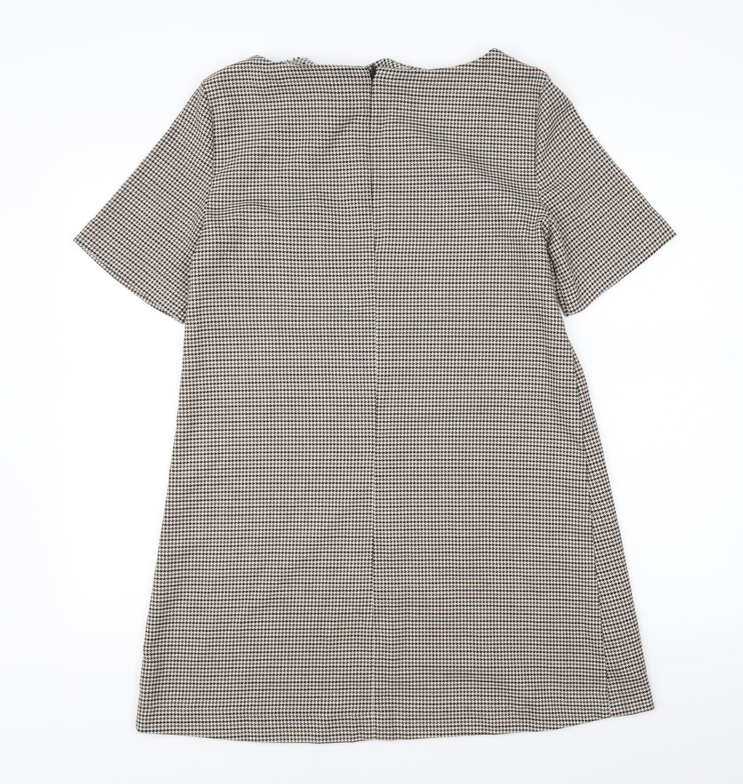 Avenue Womens Brown Gingham  A-Line  Size 12