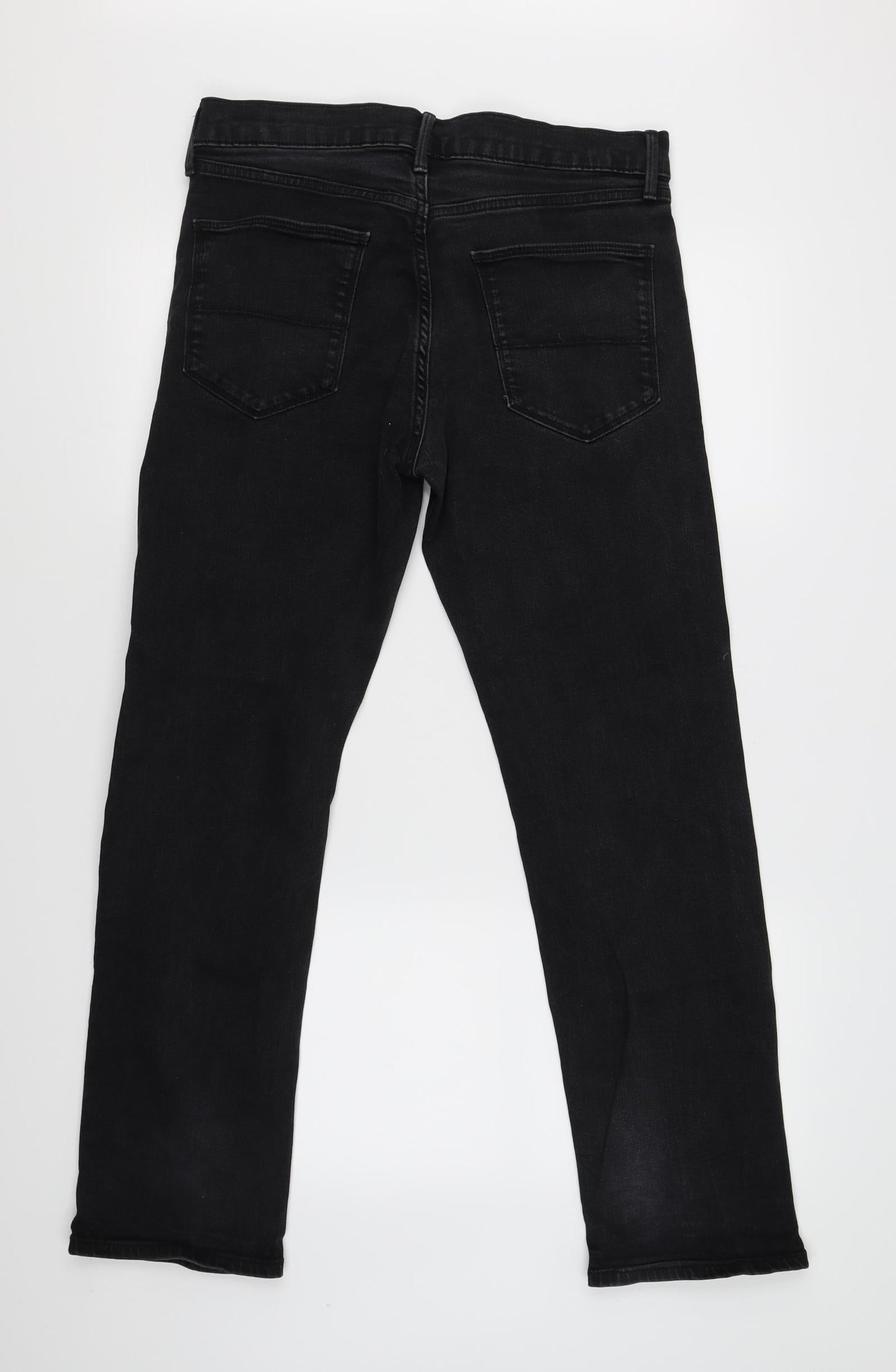 Womens UK Size 32 Marks and Spencer Regular Fit Straight Black Jeans