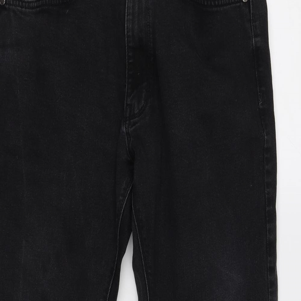 Womens UK Size 32 Marks and Spencer Regular Fit Straight Black Jeans