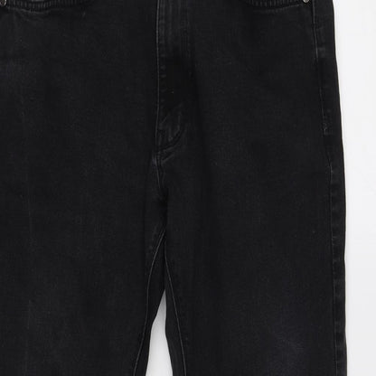 Womens UK Size 32 Marks and Spencer Regular Fit Straight Black Jeans
