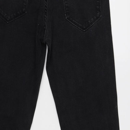 Womens UK Size 32 Marks and Spencer Regular Fit Straight Black Jeans