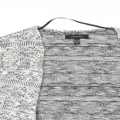 Atmosphere Womens Black Geometric  Cardigan Jumper Size 10