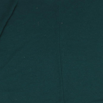 Brand and care label for new look women’s green jumper, size UK 12