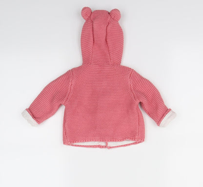 M&S   Orange   Jacket  Size 0-3 Months