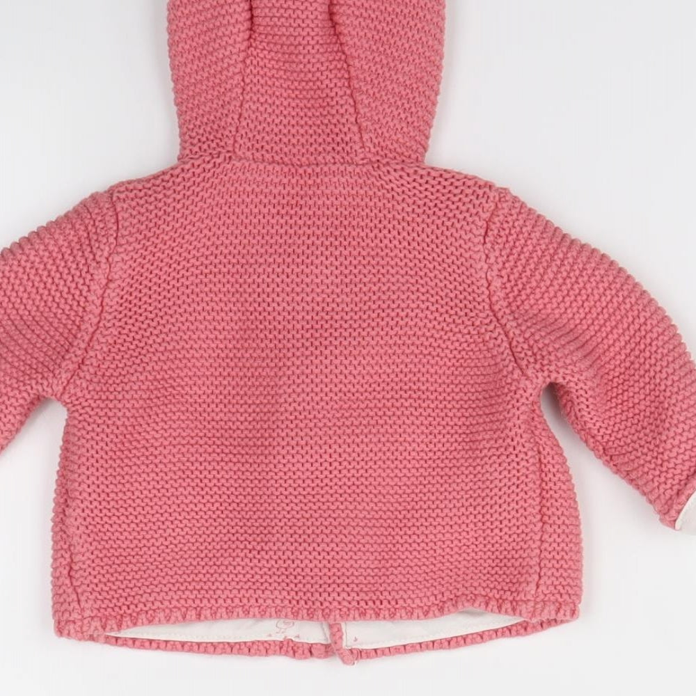 M&S   Orange   Jacket  Size 0-3 Months