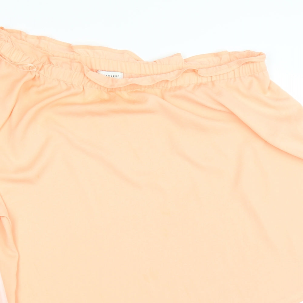 Womens UK Size 16 Warehouse Pink Basic Blouse