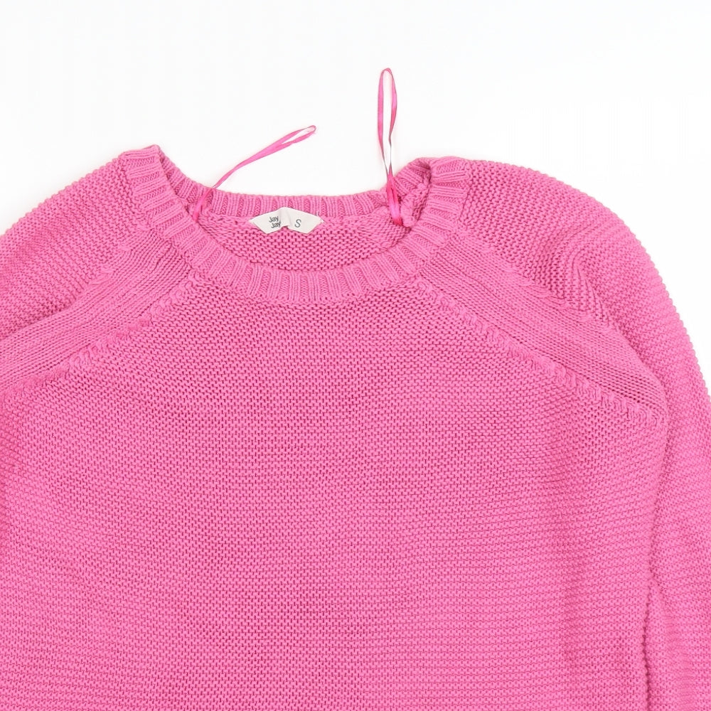 Close-up detail of JAYJAYS women’s pink jumper, size S