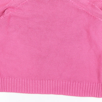 Brand and care label for JAYJAYS women’s pink jumper, size S