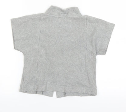 NEXT Girls Grey   Cardigan Jumper Size 6 Years