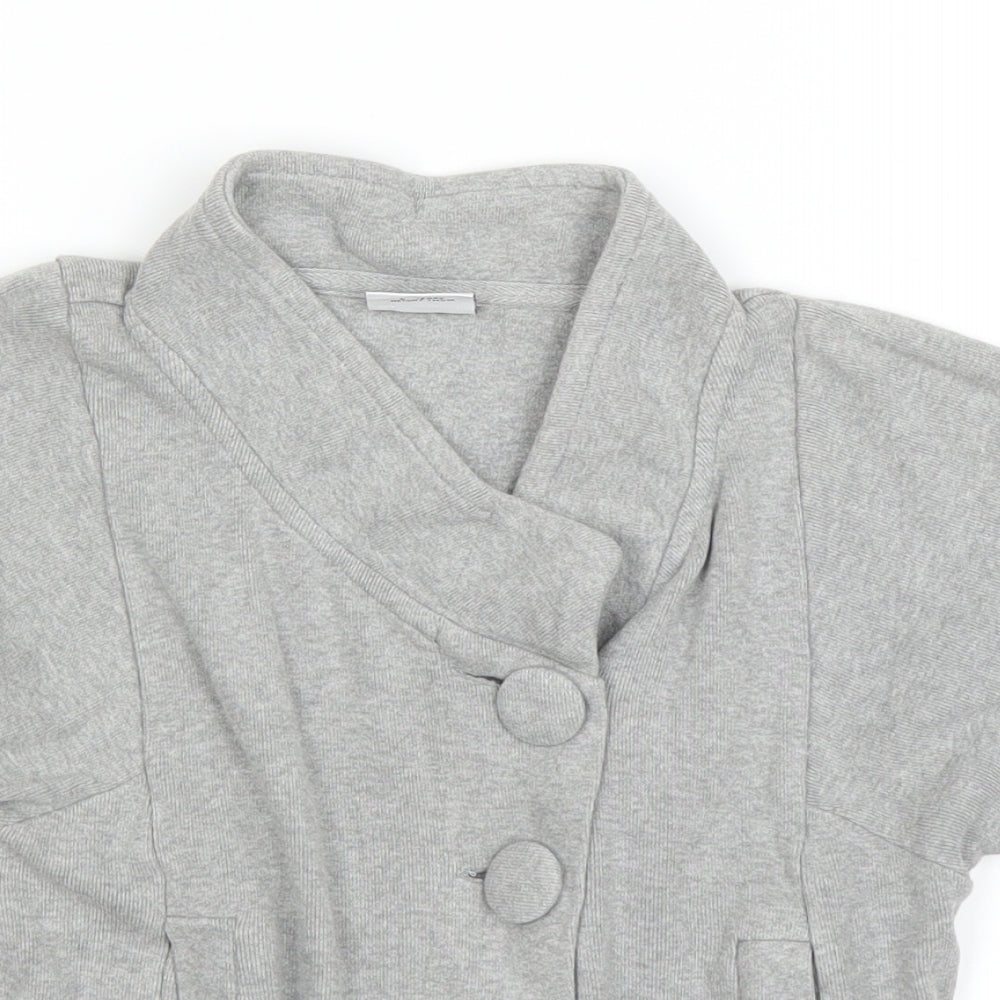NEXT Girls Grey   Cardigan Jumper Size 6 Years