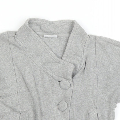 NEXT Girls Grey   Cardigan Jumper Size 6 Years