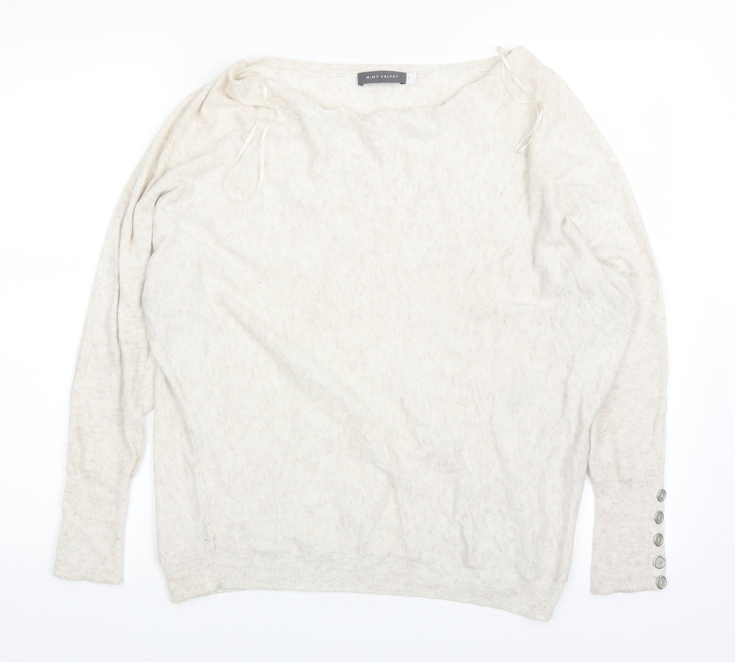 Mini Velvet Womens White   Basic T-Shirt Size 8
