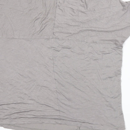 Womens UK Size 16 Warehouse Grey Basic T-Shirt