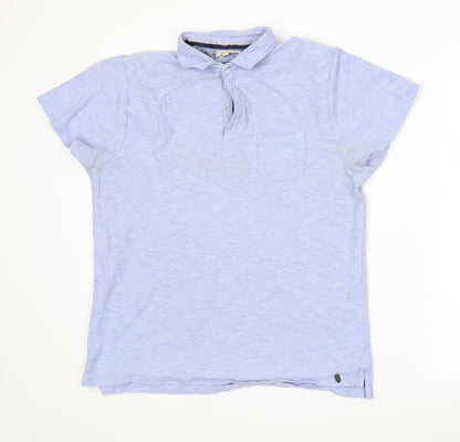 River Island Mens Blue    Polo Size M