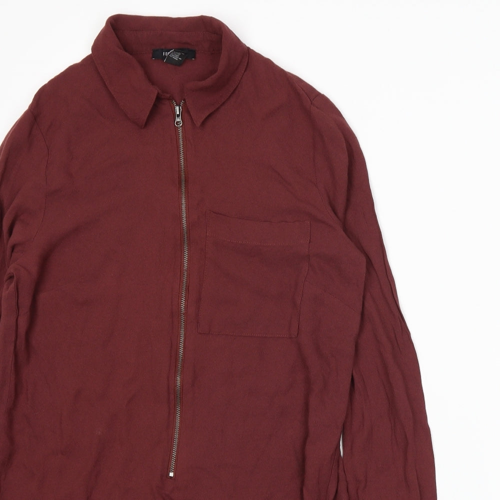 FOREVER 21 Womens Orange   Basic Blouse Size S