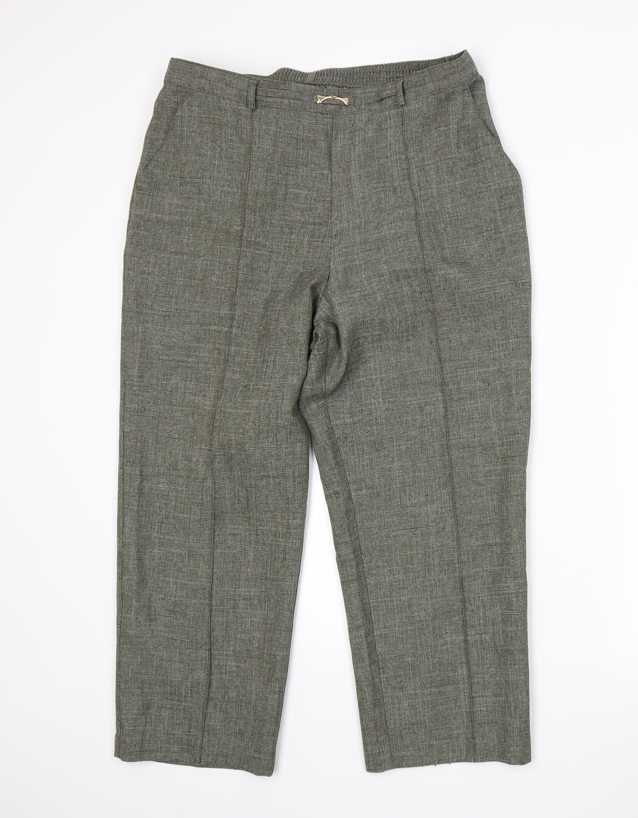 Womens UK Size 14 Marks and Spencer Regular Fit  Grey Trousers