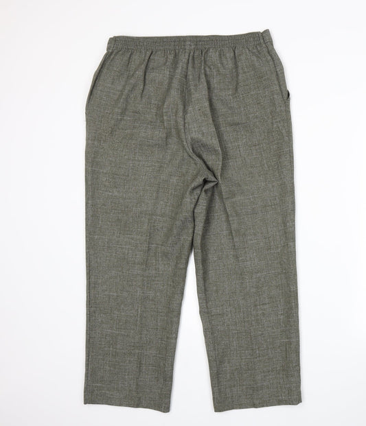 Womens UK Size 14 Marks and Spencer Regular Fit  Grey Trousers