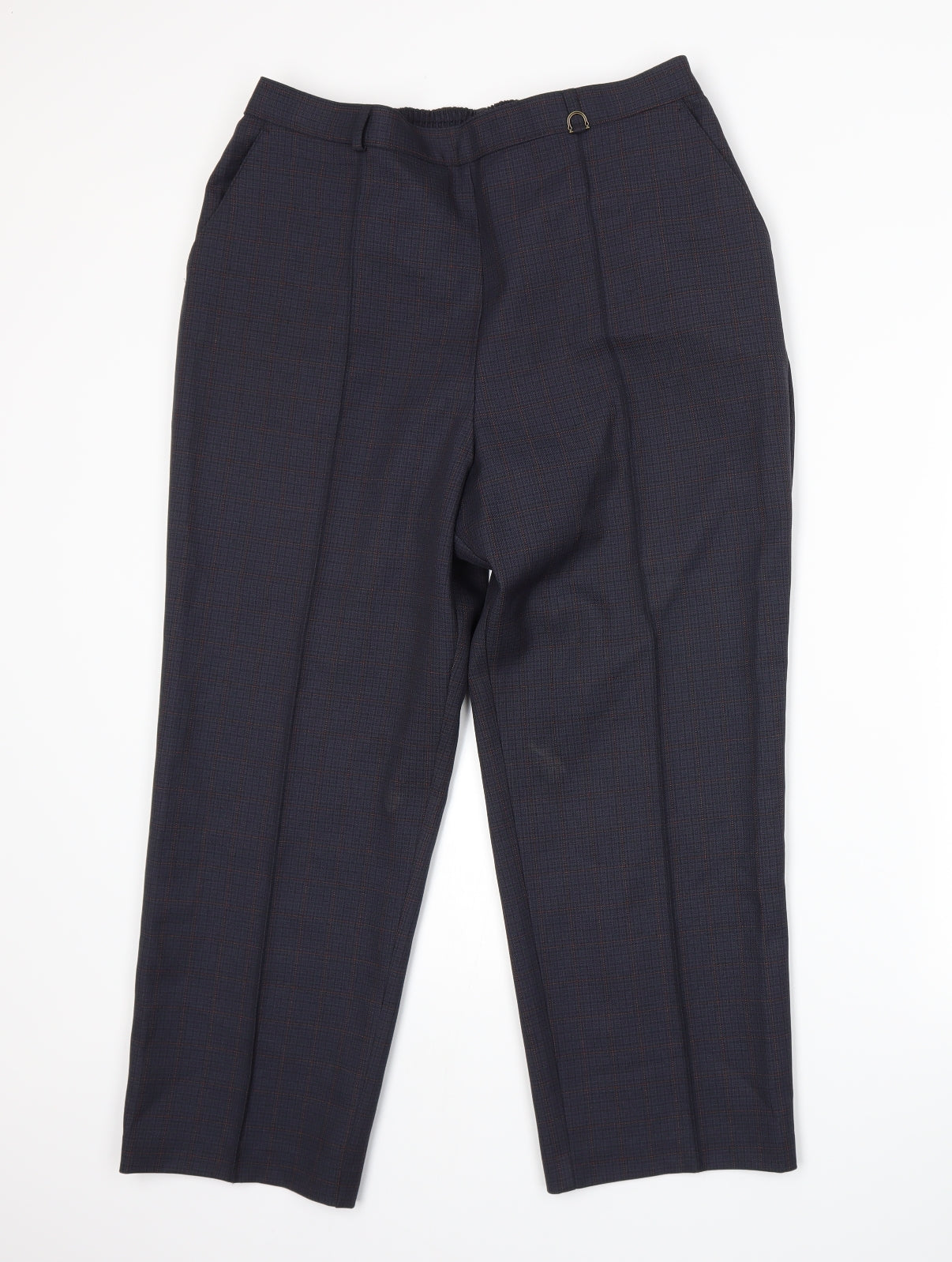 Womens UK Size 16 Marks and Spencer Regular Fit  Blue Trousers
