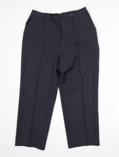 Womens UK Size 16 Marks and Spencer Regular Fit  Blue Trousers