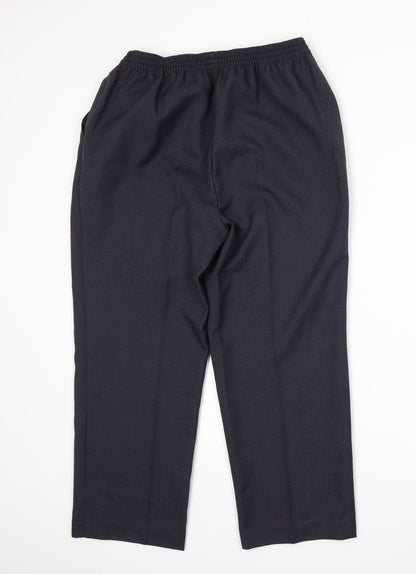 Womens UK Size 16 Marks and Spencer Regular Fit  Blue Trousers
