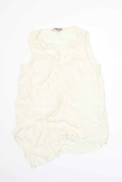 FOREVER 21 Womens Ivory   Basic Tank Size M