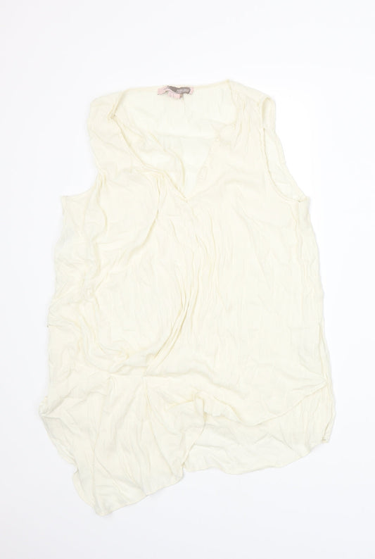FOREVER 21 Womens Ivory   Basic Tank Size M