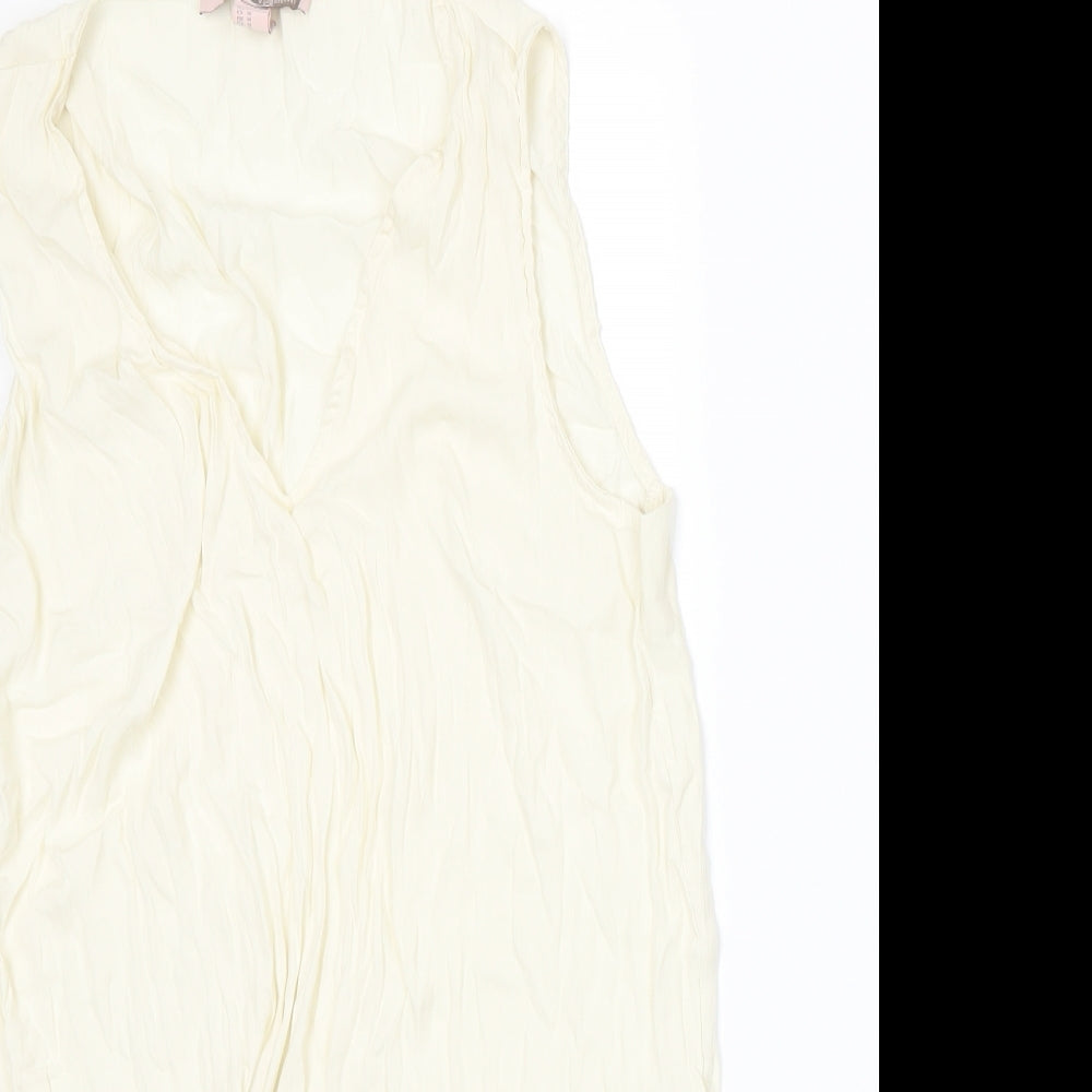 FOREVER 21 Womens Ivory   Basic Tank Size M