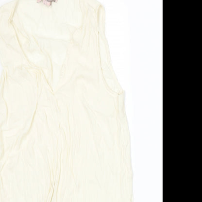 FOREVER 21 Womens Ivory   Basic Tank Size M