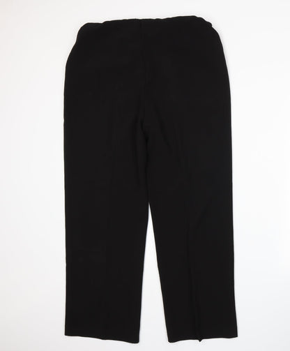 Womens UK Size 16 Isle Regular Fit  Black Trousers