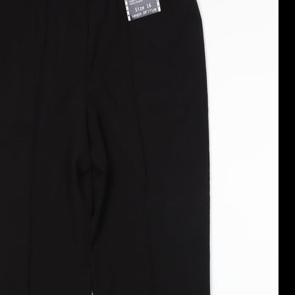 Womens UK Size 16 Isle Regular Fit  Black Trousers
