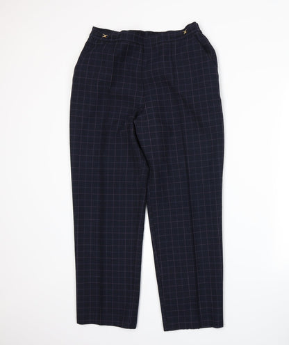 Womens UK Size 12 Marks and Spencer Regular Fit  Blue Trousers
