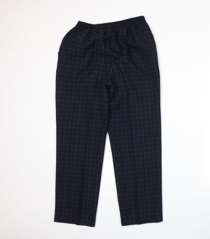 Womens UK Size 12 Marks and Spencer Regular Fit  Blue Trousers