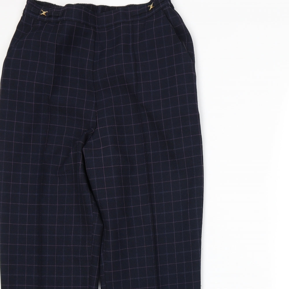 Womens UK Size 12 Marks and Spencer Regular Fit  Blue Trousers
