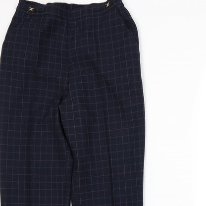 Womens UK Size 12 Marks and Spencer Regular Fit  Blue Trousers