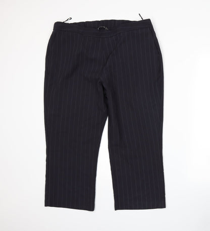 Womens UK Size 18 Bonmarché Regular Fit  Blue Trousers