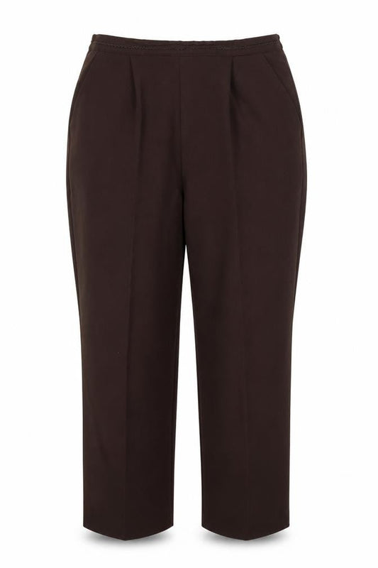 Womens UK Size 18 BM Regular Fit  Brown Trousers