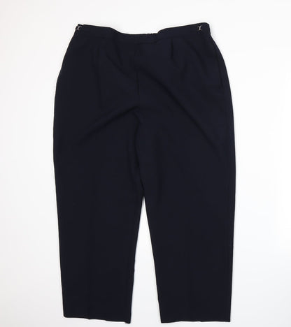 Womens UK Size 18 BM Regular Fit  Blue Trousers