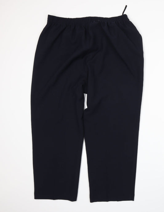 BM Womens Blue   Trousers  Size 18 L25 in