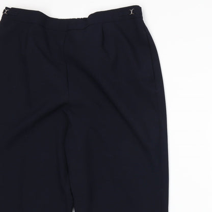 Womens UK Size 18 BM Regular Fit  Blue Trousers