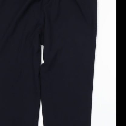 Womens UK Size 18 BM Regular Fit  Blue Trousers
