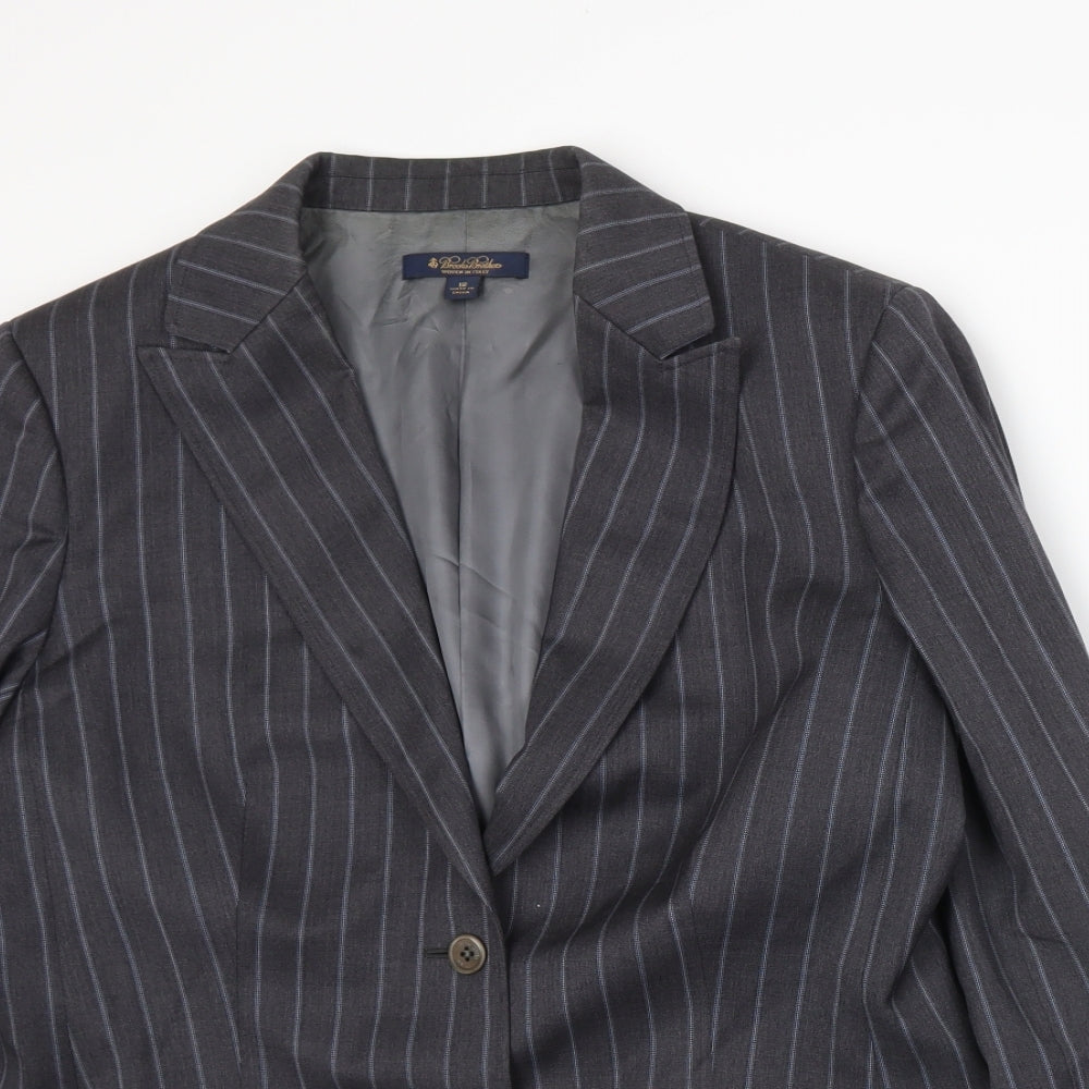 Womens UK Size 12 Brooks Brothers Regular Grey Suit Jacket
